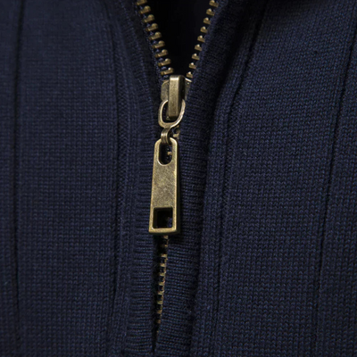 Strickpullover Mit Halbem Reißverschluss Für Herren | Langarm