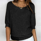 Beatriz | Kuscheliger Komfort-Pullover – Übergangsjacke – Schwarz