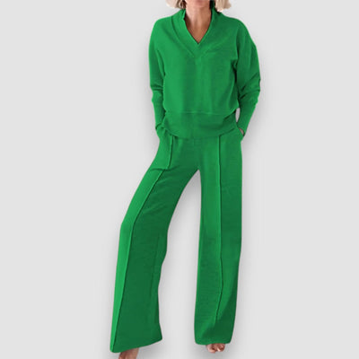 Cristine | Lounge-Set mit weit geschnittener Hose