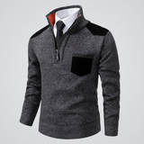 Simon | Herrenpullover elegant warm für die Winterzeit – Dunkelgrau
