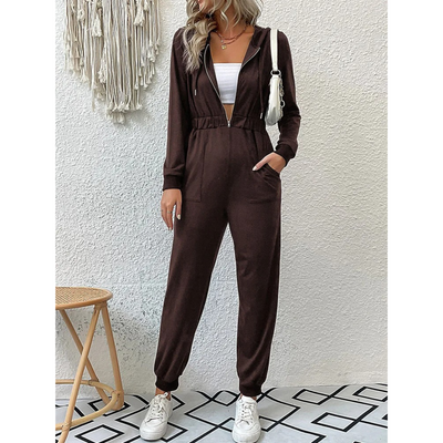 Retro Luxus Jogginganzug mit Reißverschluss für Damen | Ideal für den Sommer