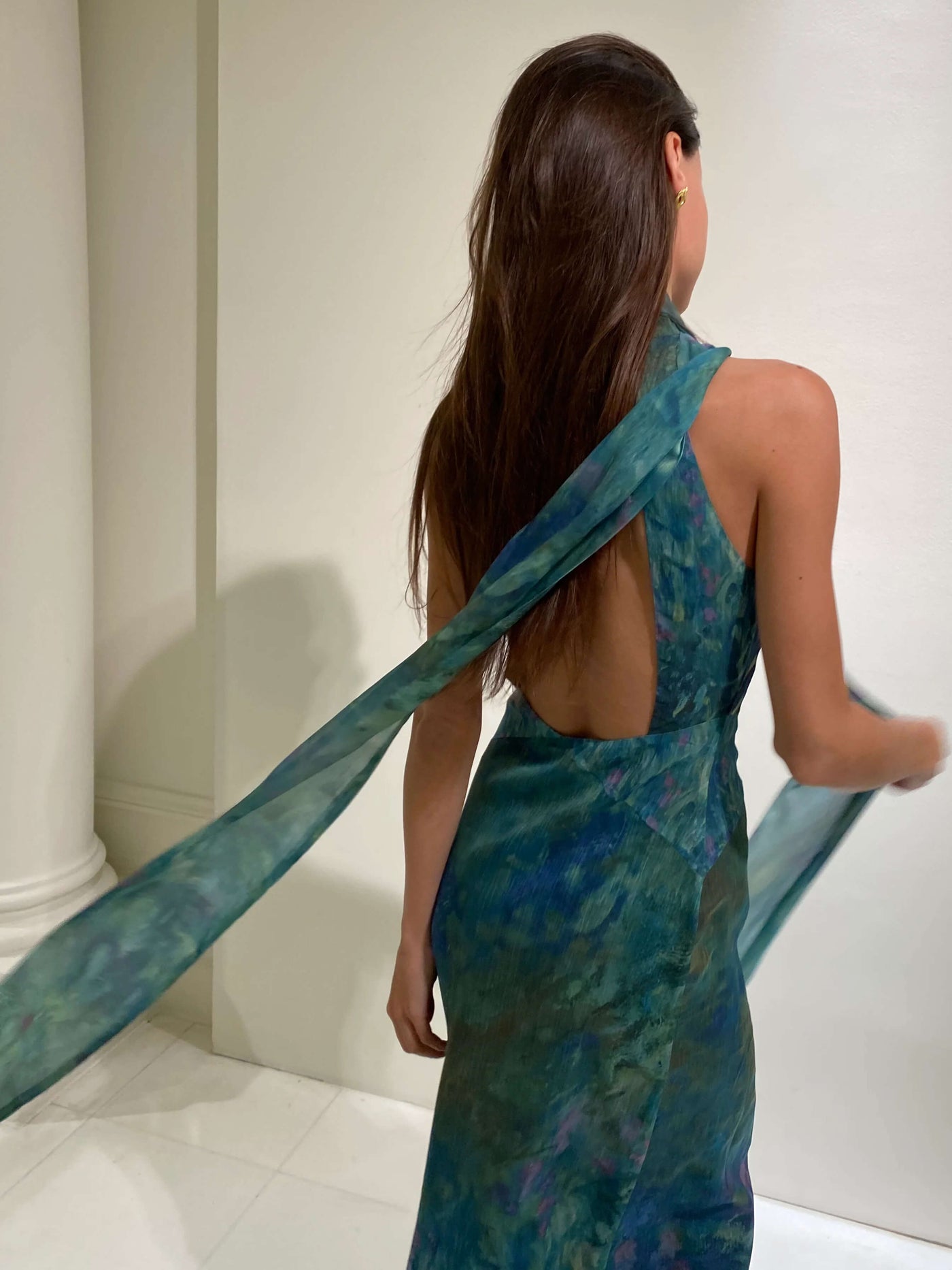 Vilma Maxikleid - Schwertlilien