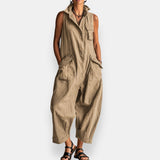 Asterine - Leichter Jumpsuit – Khaki