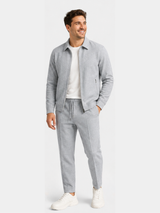Kirkby - Weiche Anzughose mit Stretch – Grau