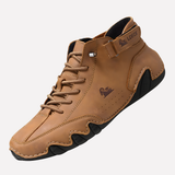 Dominic | Herren Leichte Leder Barfußschuhe – Braun