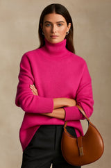 Lara | Feiner Kaschmirpullover für Damen jeden Tag – Rosa