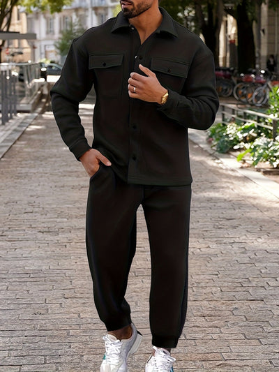 Lässiger 3D-Print Baumwolle Hoodie und Jogginghose Trainingsanzug für Herren | Perfekt für Outdoor-Aktivitäten