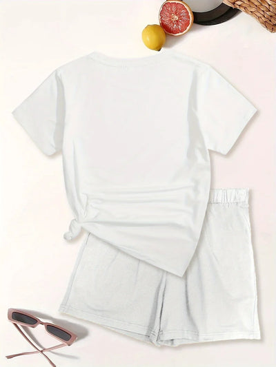 Lyra – Lässiges Zweiteiliges Set Mit Grafik Drucken