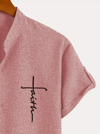 Elliott – Elegantes Kurzarm Hemd Mit Stehkragen