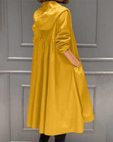 Isabella | Elegante Und Wasserdichte Jacke in A-Linie – Gelb