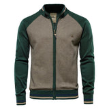 Lukas | Moderne und Elegante Herren Baumwoll Strickjacke – Grün