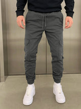 Finn | Bequeme Stretch-Cargohose Herren stilvoll – Grau