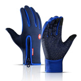 Wintersporthandschuhe mit rutschfestem Design – Dunkelblau