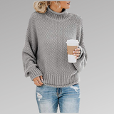 Anna | Lässiger Strickpullover mit gemütlicher Passform – Grau