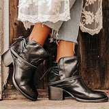 Stilvolle Leder Damen Stiefeletten - Celeste – Zwart