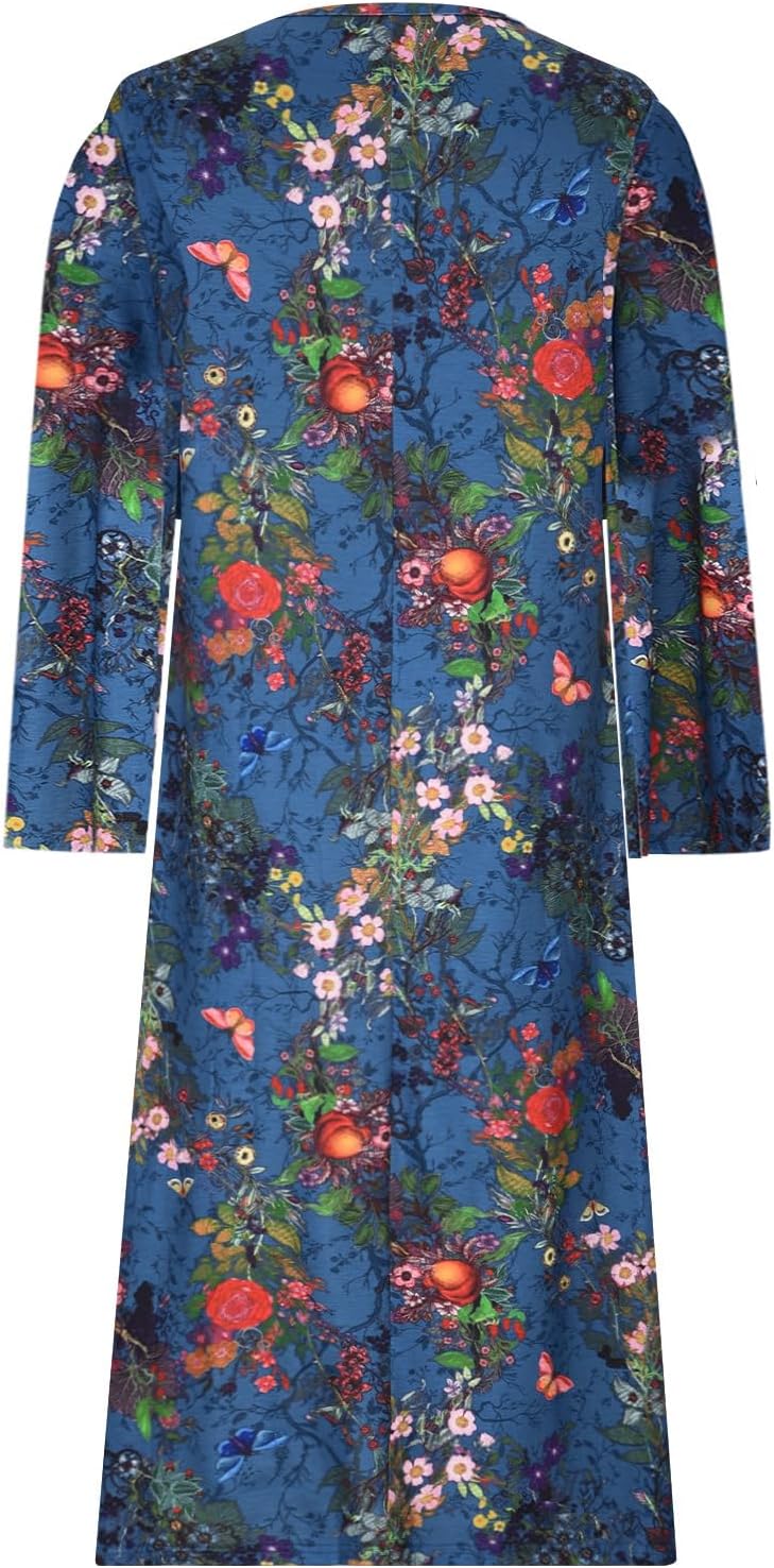 Kylie – Langes Kleid Mit Schmetterlings Ausdrucken