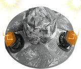 Solarbetriebener Kühlhut mit doppelten Ventilatoren und UV-Schutz – Weiß