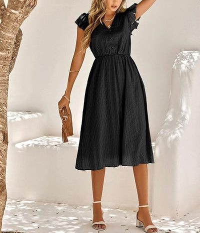 Julieta – Midikleid Mit Rüschenärmeln