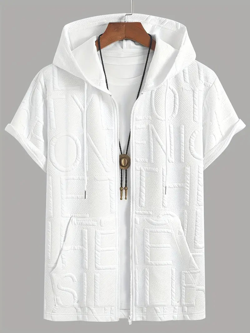 Henryk – Elegante Kurze Ärmel Kapuzen Mit Reißverschluss