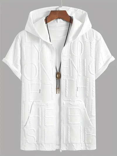 Henryk – Elegante Kurze Ärmel Kapuzen Mit Reißverschluss