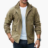 Drune | Cargo Sommerjacke Wasserdicht Atmungsaktiv Freizeit Outdoorjacke – Braun