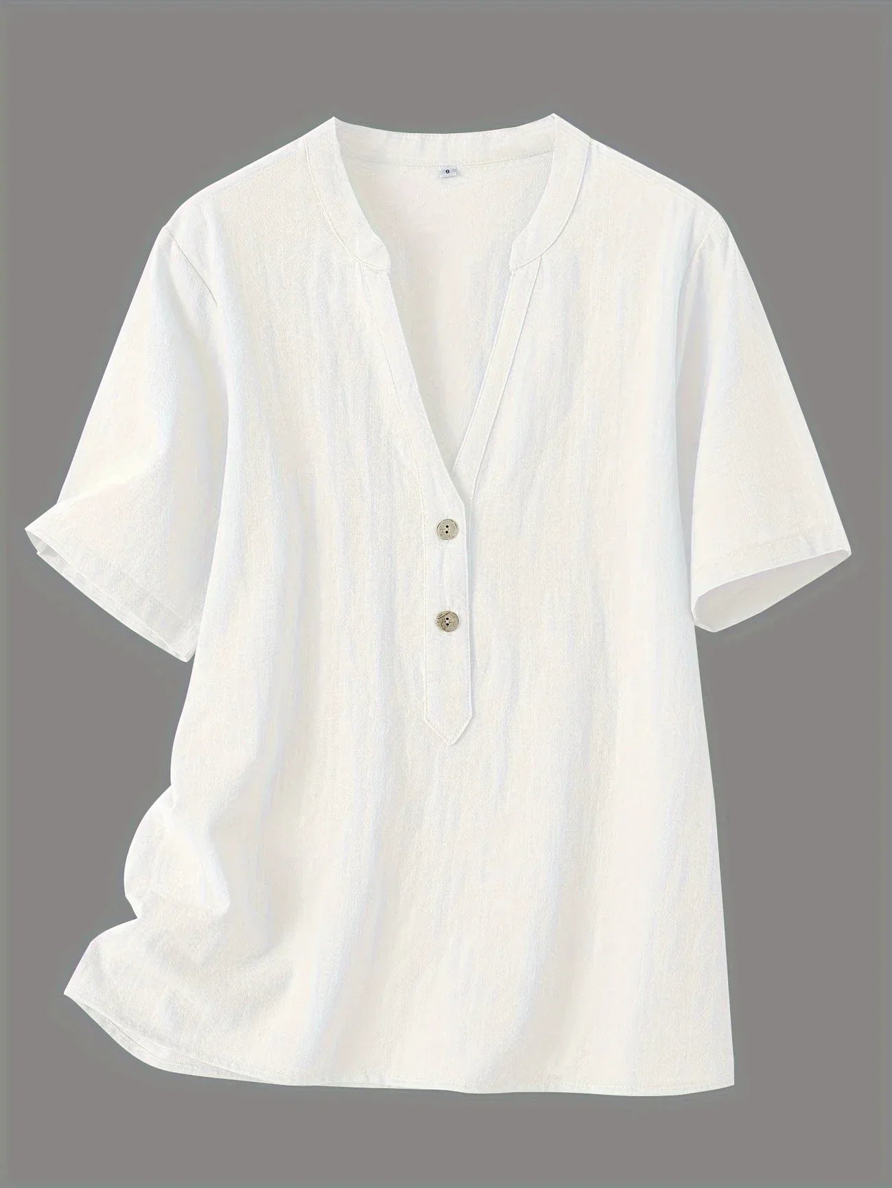 Nerida – Modische Bluse Mit V-Ausschnitt Und Kurzen Ärmeln