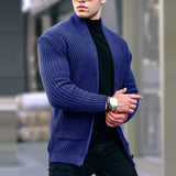 Benjamin | Urban Utility Moderne Strickjacke Für Herren – Blau