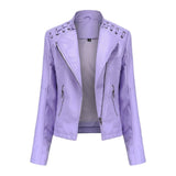 LARA / JACKE AUS GEWASCHENEM LAMMLEDER – Waldhyazinthe