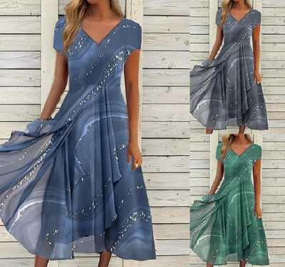 Ayana – Midikleid Mit V-Ausschnitt