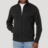 Stefan | Herren Frühlings Freizeitjacke mit Reißverschluss – Schwarz