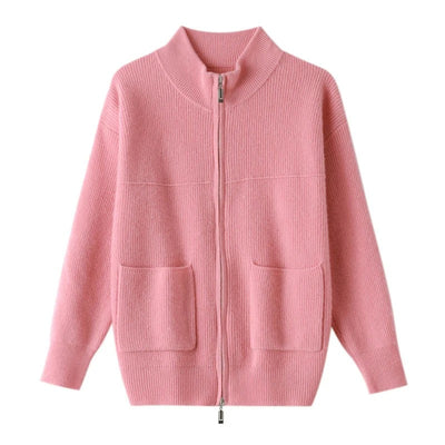 Amelia® | Klassische Strickjacke mit Reißverschluss