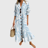 Melanie | Damen Figurschmeichelndes Kleid Schlankend – Kleid Schlank Wirkend 2026 – Hellblau