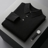 Maximilian | Eleganter Strickpullover aus Kaschmir – Schwarz