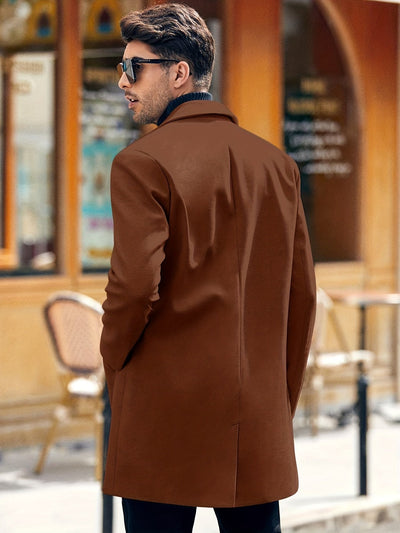 Casual Winter Trench Coat mit Retro-Stil für Herren | Ideal für den Winter
