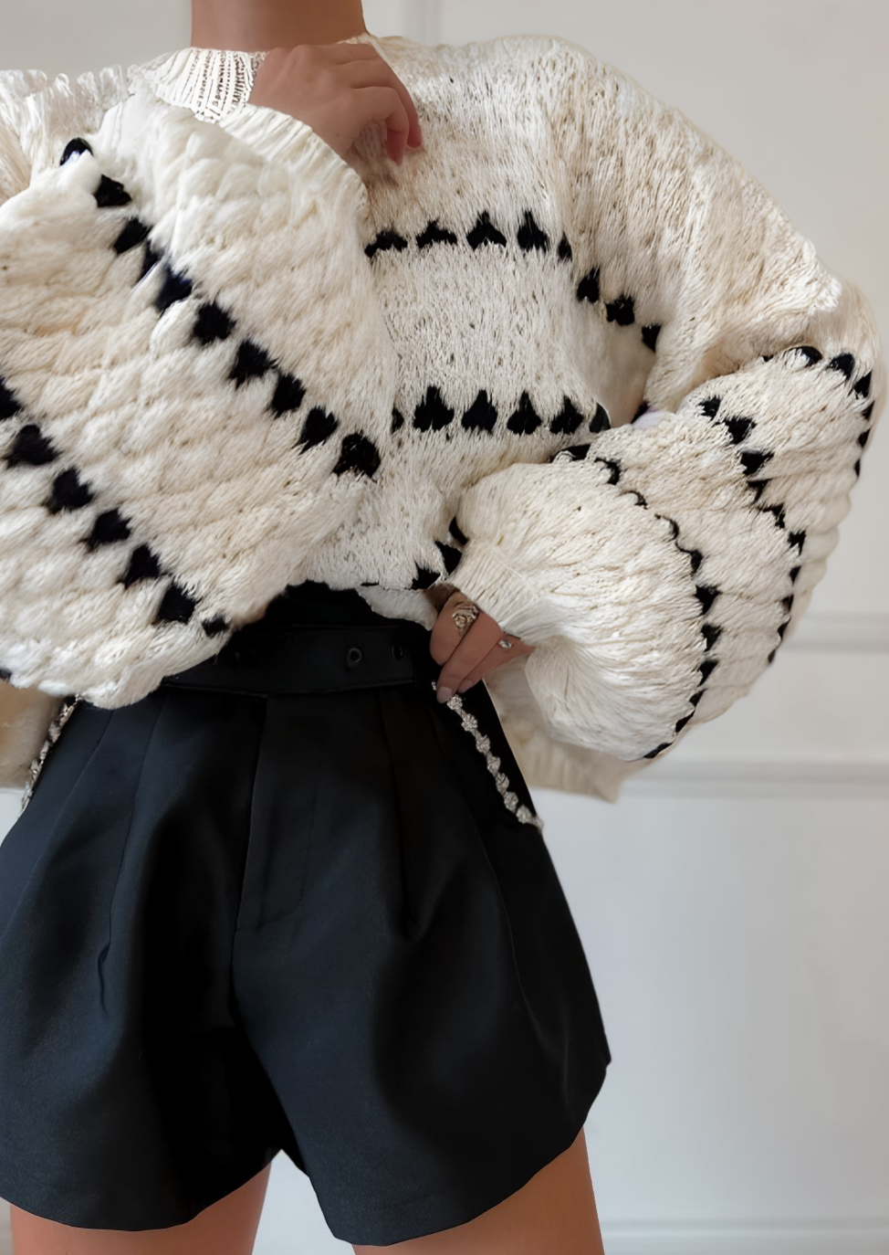 Soraya - Pullover mit Puffärmeln