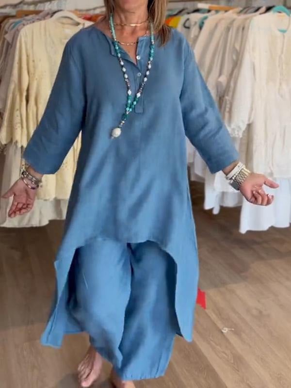 Freida - Lässig Leinen Kleid