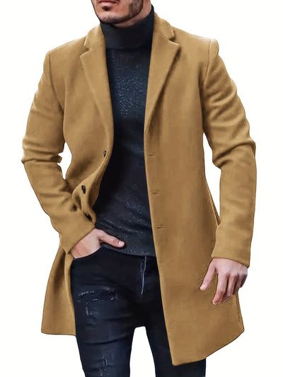Casual Winter Trench Coat mit Retro-Stil für Herren | Ideal für den Winter