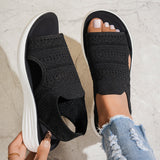 Aerin - Gepolsterte Plateausandalen – Schwarz