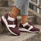 Emma | Keil Sneaker Damen Modern Stil – Weinrot