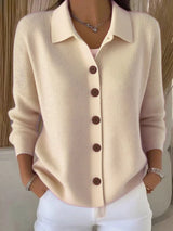 MILA | WEICHE STRICKJACKE – Aprikose