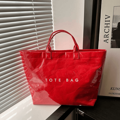 Edelinde® | Tote Tasche mit Zeitungsdruck