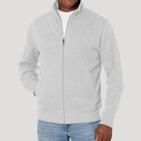 Stefan | Herren Frühlings Freizeitjacke mit Reißverschluss – Weiß