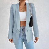 Karolin | Müheloser Stil Und Komfort Blazer – Helles Blau
