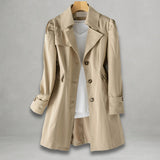 Elisa | Eleganter und trendiger Trenchcoat für Damen – Khaki