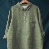 Alice Französische Vintage-Bluse Damen | Elegant & Bequem – Grün