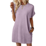 Emilia | Modernes Minimalistisches Sommerkleid – Ljuslila