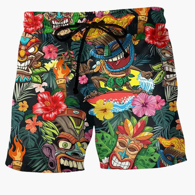 Bunte bedruckte Boardshorts für Männer - Sommerliche Strandmode