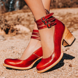 Orthopädische Sommersandalen für Damen – Rot