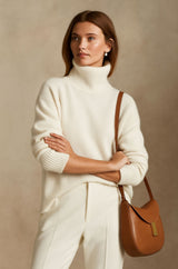 Lara | Feiner Kaschmirpullover für Damen jeden Tag – Weiß