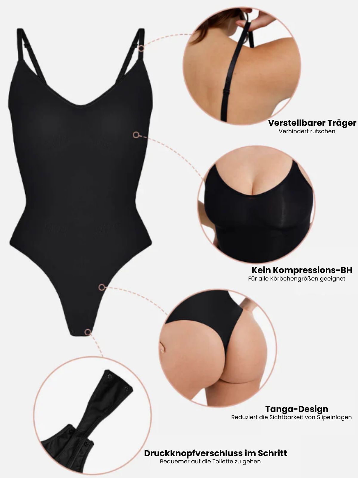 Shapewear Bodysuit mit Push up Effekt
